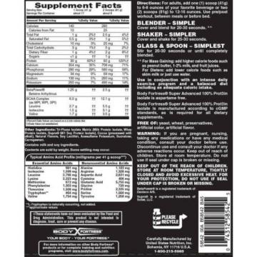 Body Fortress Super Advanced Protein Isolate Chocolate Dietary Supplement, 24 oz