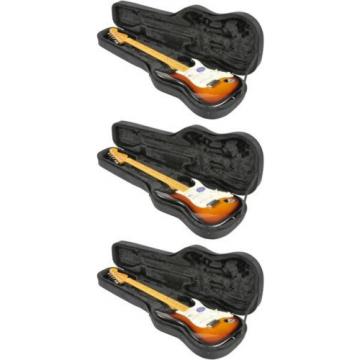 SKB SCFS6 Electric Guitar Soft Case - Black (3-pack) Value Bundle