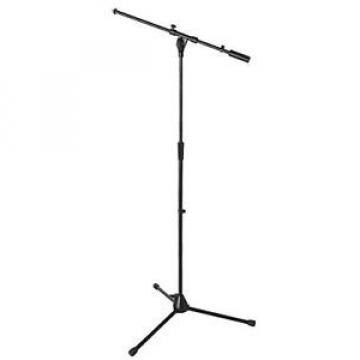 OnStage On Stage MS9701B Plus Pro Tripod Microphone Boom Stand, Black