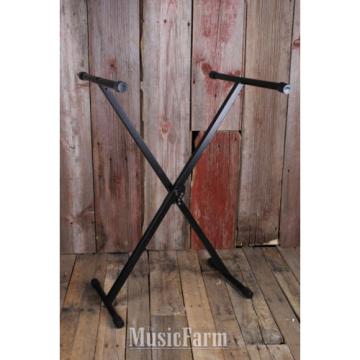On Stage KS7190 Classic Single X Metal Keyboard Stand Adjustable Height &amp; Width