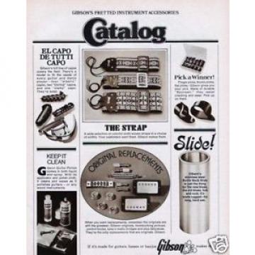1974 Gibson Fretted Instrument Accessories Catalog Ad