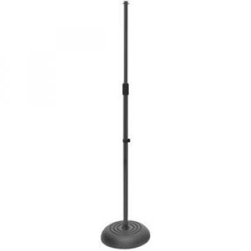 Round Base Microphone Stand Black With Round Base Mic Stand - Standard - New