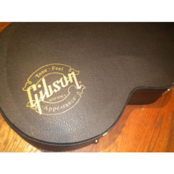 Rare Gibson 16&#034; ES or EC-10 EC10 Hard Shell Acoustic Guitar Case Purple Interior