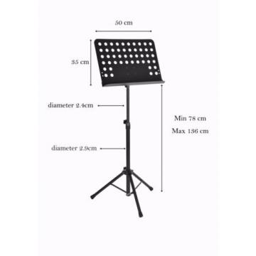 Heavy Duty Portable Adjustable Sheet Music Stand Diameter 2.9 cm iMS908