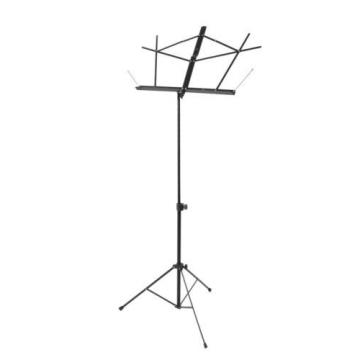 On Stage SM7122BB Folding Sheet Music Stand with Carrying Bag, Black - 3 Pack