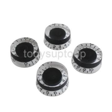 4pcs Speed Knobs Black Volume Tone Control Buttons For LP Electric Guitar