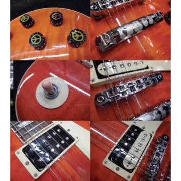Used Gibson Les Paul Peace Peaceful Orange used Gibson Les Paul piece mark