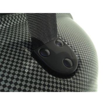 BAGBOY locking nylon golf bag, carbon fiber style protects club heads skb case