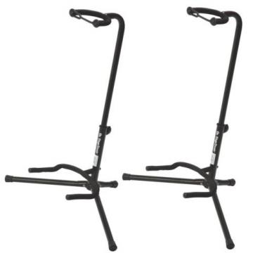 On Stage XCG4 Black Tripod Guitar Stand 2 Pack Two-Pack