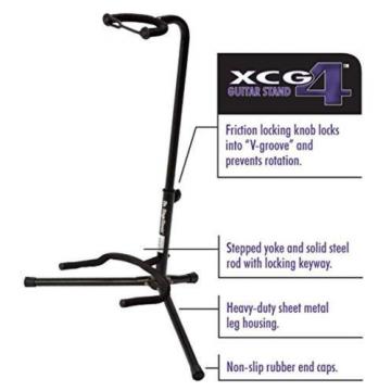 On Stage XCG4 Black Tripod Guitar Stand 2 Pack Two-Pack