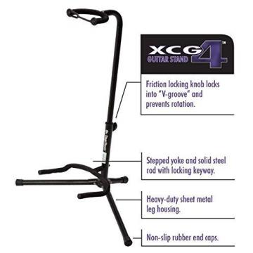OnStage On Stage XCG4 Black Tripod Guitar Stand, 3 Pack