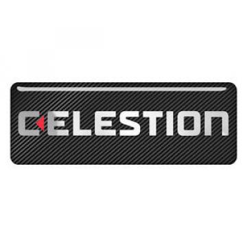 Celestion 2.75&#034;x1&#034; Chrome Domed Case Badge / Sticker Logo