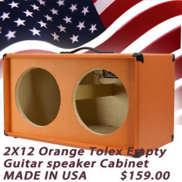2x12 Guitar Speaker empty Cabinet Beauty Orange Texture Tolex G2X12ST BO
