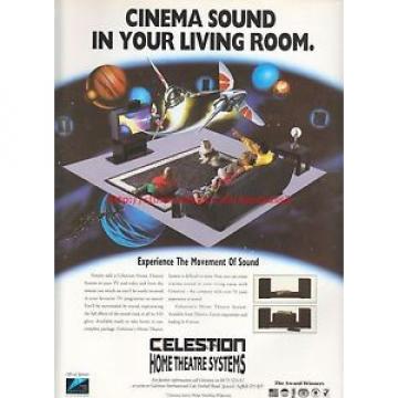 Celestion Home Theatre Systems 1993 Magazine Advert #7251