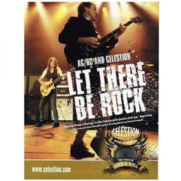 Celestion Speakers - AC/DC - Angus &amp; Malcom Young  - 2009 Print Advertisement