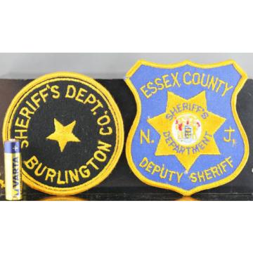 Obsolete New Jersey Burlington &amp; Essex County Sheriff&#039;s Shoulder Patches