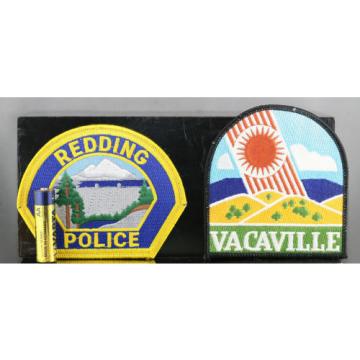 Obsolete California Redding &amp; Vacaville Police Shoulder Patches