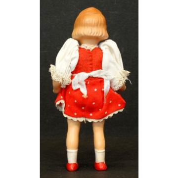 UNIDENTIFIED Vintage German ? COMPOSITION DOLL with ORIGINAL CLOTHES