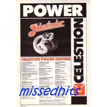 Celestion Sidewinder speakers-1985 magazine advert