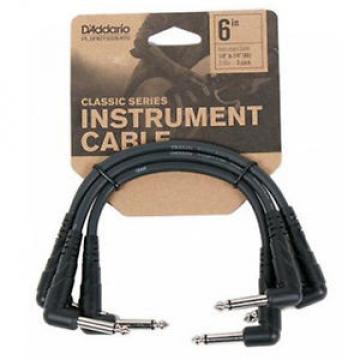 PLANET WAVES PW-CGTP-305 3-PACK 6&#034; CLASSIC SERIES PATCH CABLES - FREE US SHIP