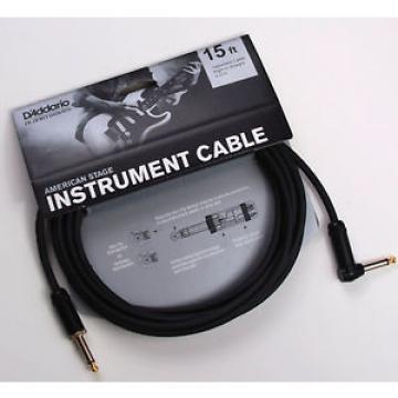 PLANET WAVES PW-AMSGRA-15 AMERICAN STAGE 15&#039; INSTRUMENT CABLE, RIGHT ANGLE PLUG