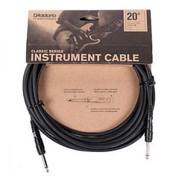 PLANET WAVES PW-CGT-20, 20&#039; CLASSIC SERIES INSTRUMENT CABLE, 2 STRAIGHT ENDS