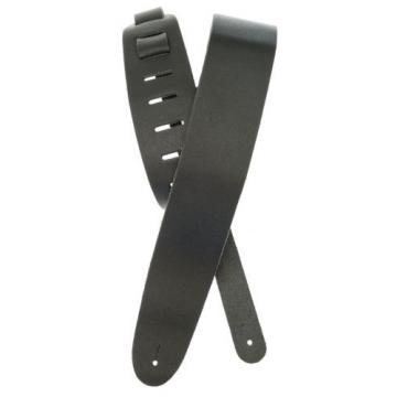 D&#039;Addario - Planet Waves Leather Guitar Strap  Black  2.5&#034; Wide