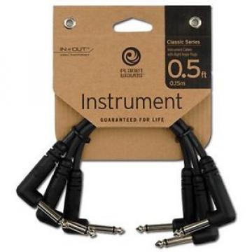 Planet Waves (By D&#039;Addario) Classic Series Patch Lead/Cable. 3PK. Size: 6in