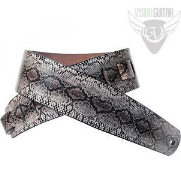 NEW! Planet Waves Genuine Leather Python Guitar Strap
