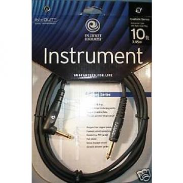 Planet Waves Custom Series 10 ft Right Angle Cable, PW-GRA-10