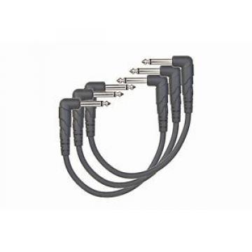 Planet Waves PW-CGTP-305 Right Angle Patch Cables, 6-inches, 3-pack