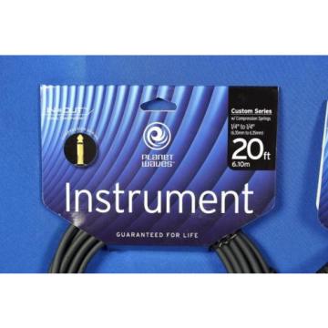 D&#039;addario Planet Waves PW-GCS-20 20&#039; 1/4&#034; Electric Guitar &amp; Bass Cable Pair