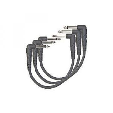 D&#039;Addario - Planet Waves Patch Cables  6 inch (~152mm)  3 Pack  1/4&#034; Angled