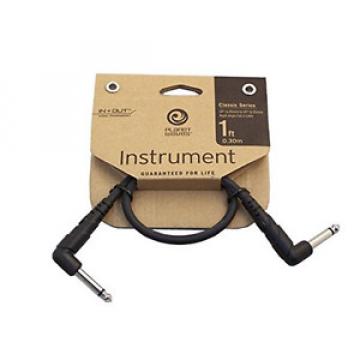 Planet Waves Classic Series Patch Cable, pack of 1, Right-Angle, 1 Foot