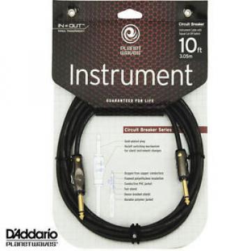 Planet Waves Circuit Breaker Series 10ft Instrument Guitar Cable Lead Straight