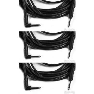 Planet Waves 20&#039; Classic Series Instrument Cable - w/Ri... (3-pack) Value Bundle