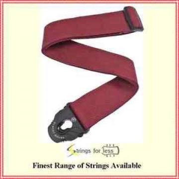 Planet Waves 50mm Planet Lock Poly 2&#034; Guitar Strap - Classic Red PWSPL201