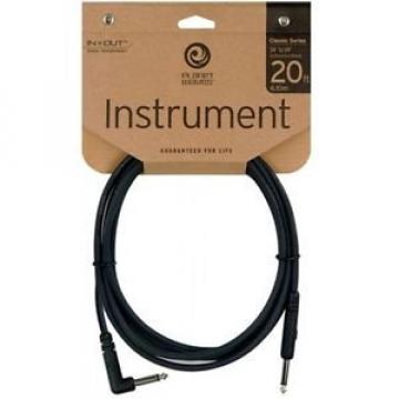 Planet Waves Classic Series Right Angle - Straight end 20Ft Instrument Cable