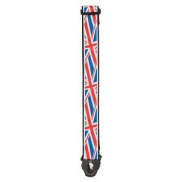 PLANET WAVES 50PLA11 PLANET LOCK UNION JACK GUITAR STRAP WITH LOCKING ENDS - NEW