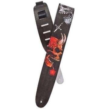Planet Waves Lethal Threat Saint And Sinner Leather Guitar Strap 25LLT05