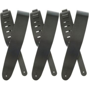 Planet Waves 25BL00 2.5&#034; Basic Classic Leather Guitar S... (3-pack) Value Bundle