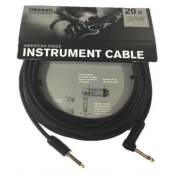 Planet Waves 20ft American Stage Instrument Cable - R/A Guitar Lead - AMSGRA-20