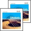 2 sets D&#039;Addario EJ16 Phosphor Bronze  Light Acoustic Guitar Strings 12 - 53