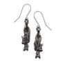 Alchemy Gothic Awaiting The Eventide Pewter Pair of Earrings BRAND NEW #1 small image