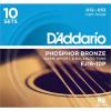 D&#039;Addario EJ16 Phosphor Bronze Light Acoustic Stri