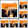 6 x D&#039;Addario EJ10 80/20 Bronze Extra Light Acoustic Guitar Strings 10 - 47 New