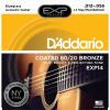 D&#039;Addario EXP14 Coated 80/20 Bronze Acoustic Guitar Strings NEW NY STEEL 12-56