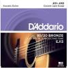 3 Sets D&#039;Addario EJ13 Custom Light Acoustic Guitar Strings 80/20 Bronze 11-52