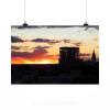 Stunning Poster Wall Art Decor Eventide Church By Sunsets Building 36x24 Inches #2 small image