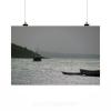 Stunning Poster Wall Art Decor Boat Cove Eventide Mar Horizon 36x24 Inches